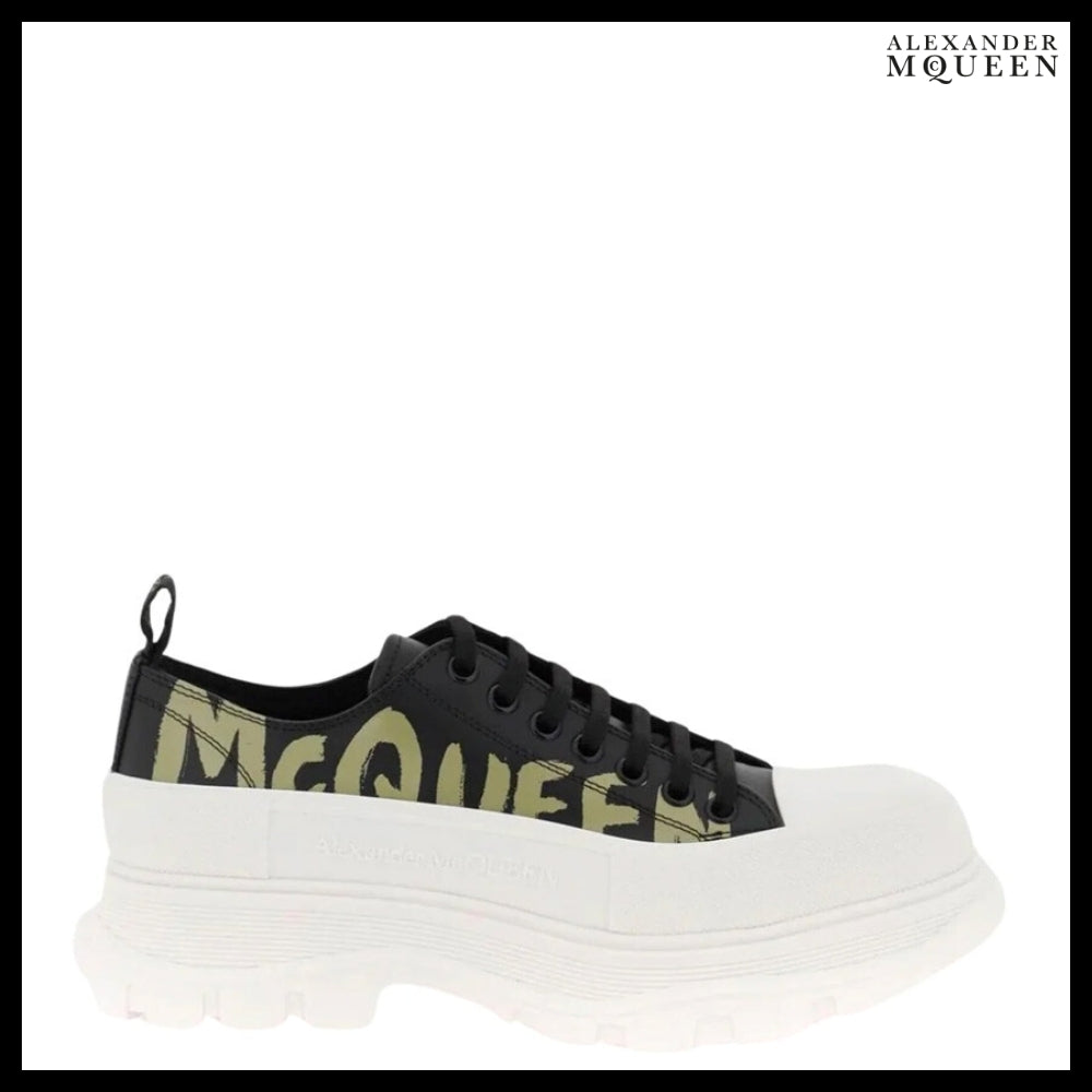 【Alexander Mcqueen】Tread Slick Lace-Up Sneakers