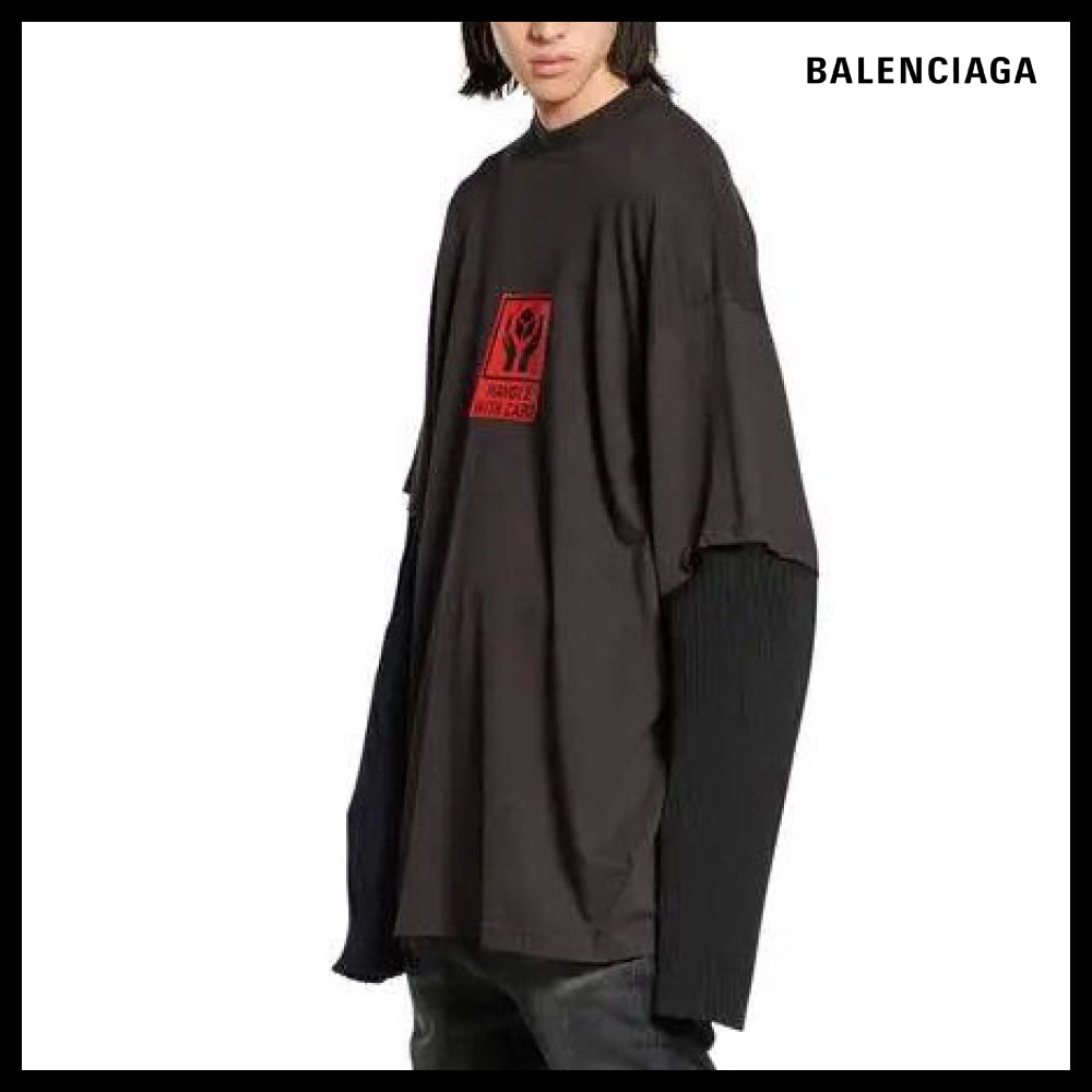 ★Balenciaga アウトレット セール ★With Care Patched Sleeve
