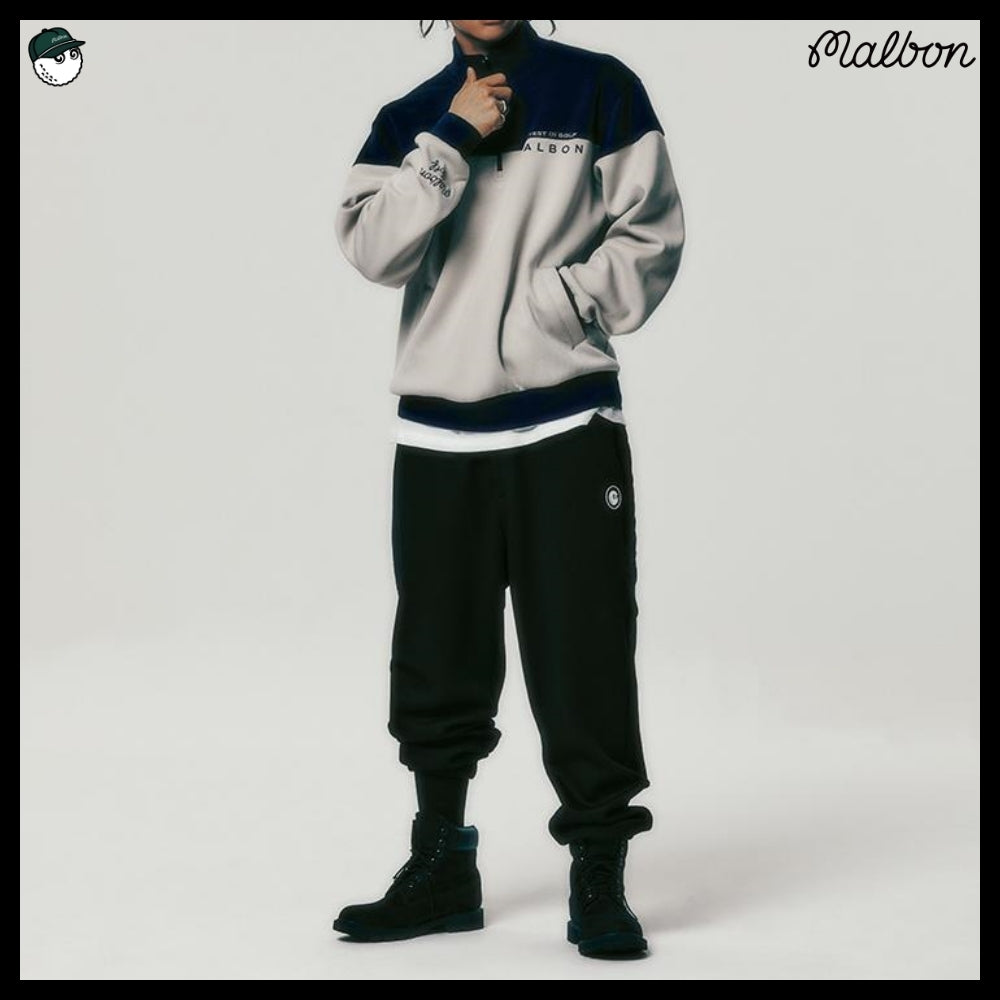 【Malbon Golf】Airy Jogger Pants BLACK MAN