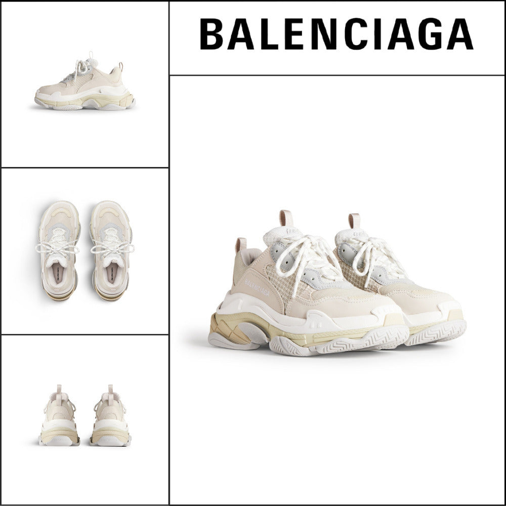 【BALENCIAGA】Triple S Trainers Off-White