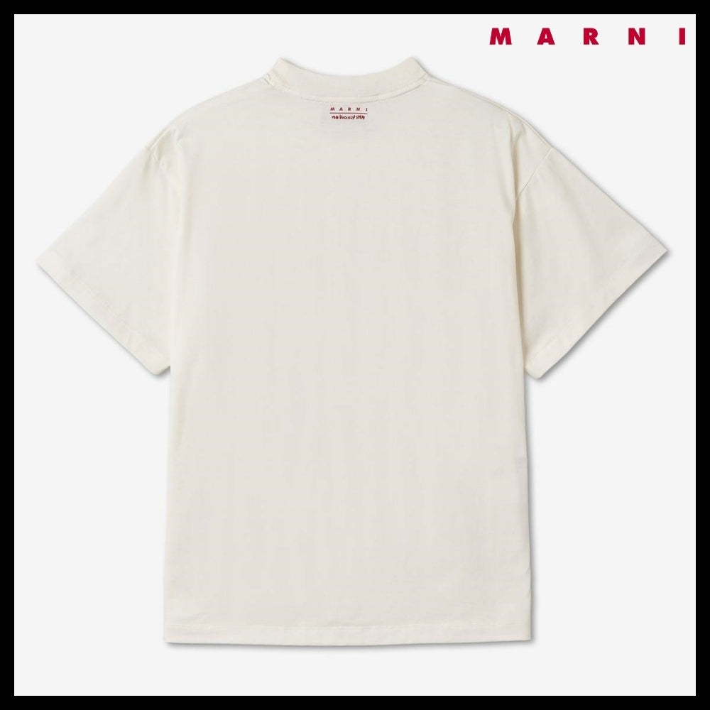 【MARNI】ノーベイカンシーイン クロップ 半袖Tシャツ ホワイト