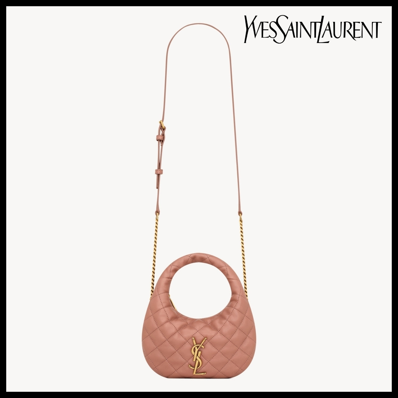 【Saint Laurent】Quilted Nappa Leather ICARINO Mini Bag