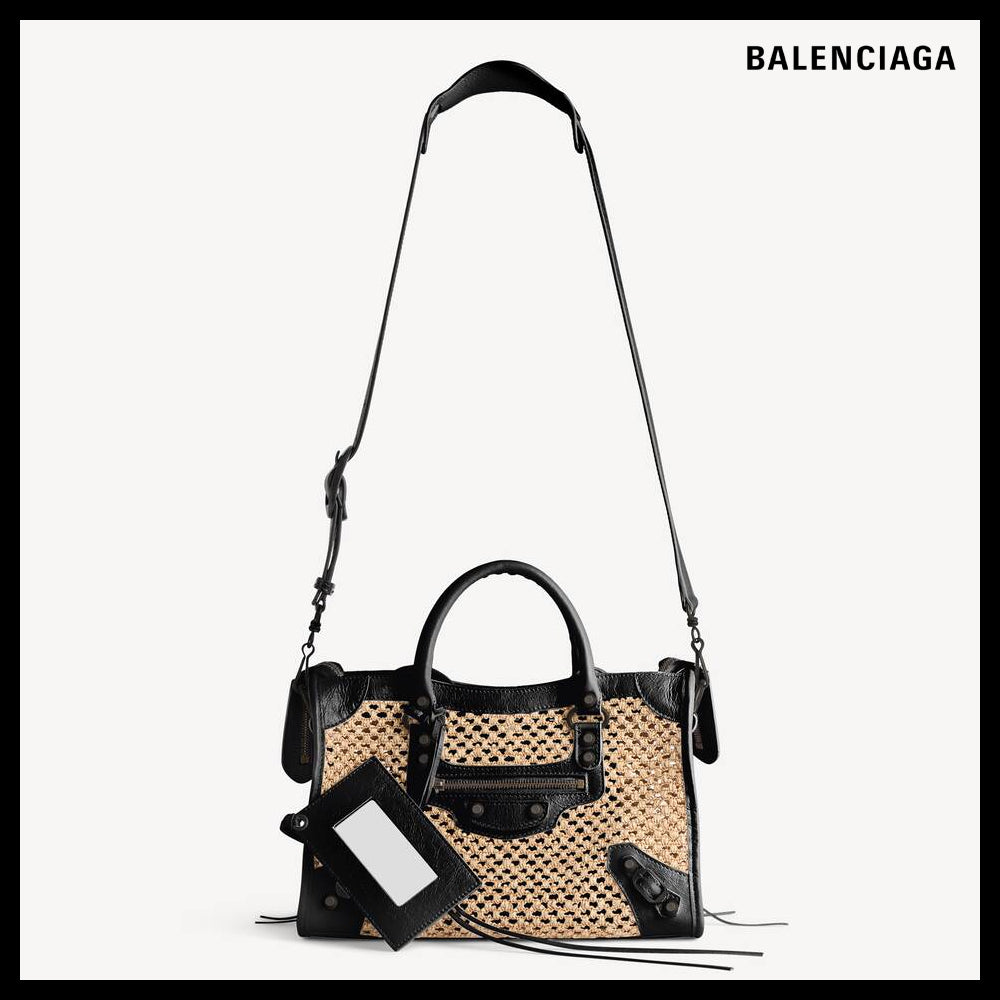 【BALENCIAGA】Le City Bag Small Natural Black