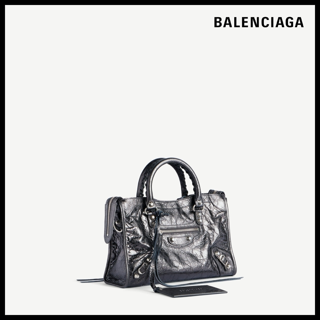 【BALENCIAGA】Le City Bag Small Steel Grey