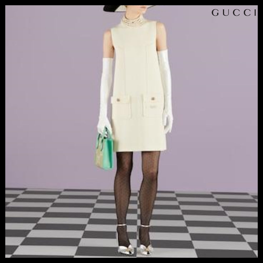 【GUCCI 】Jumbo GG Logo Mini Tote Bag BEIGE MINT