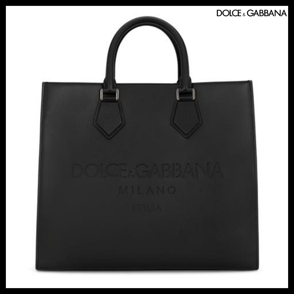 【Dolce&Gabbana】LARGE CALFSKIN SHOPPER WITH LOGO