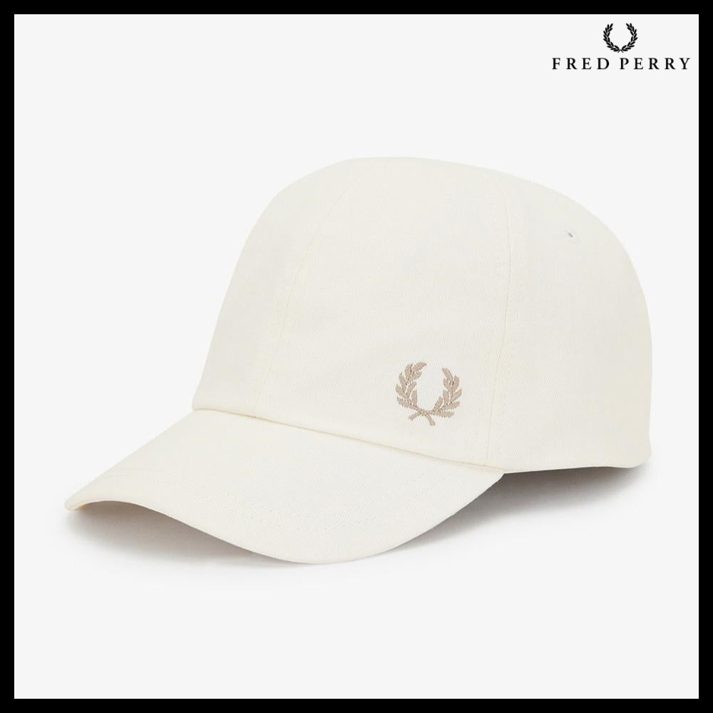 【FRED PERRY】ウォッシュド ツイル キャップ エクリュ