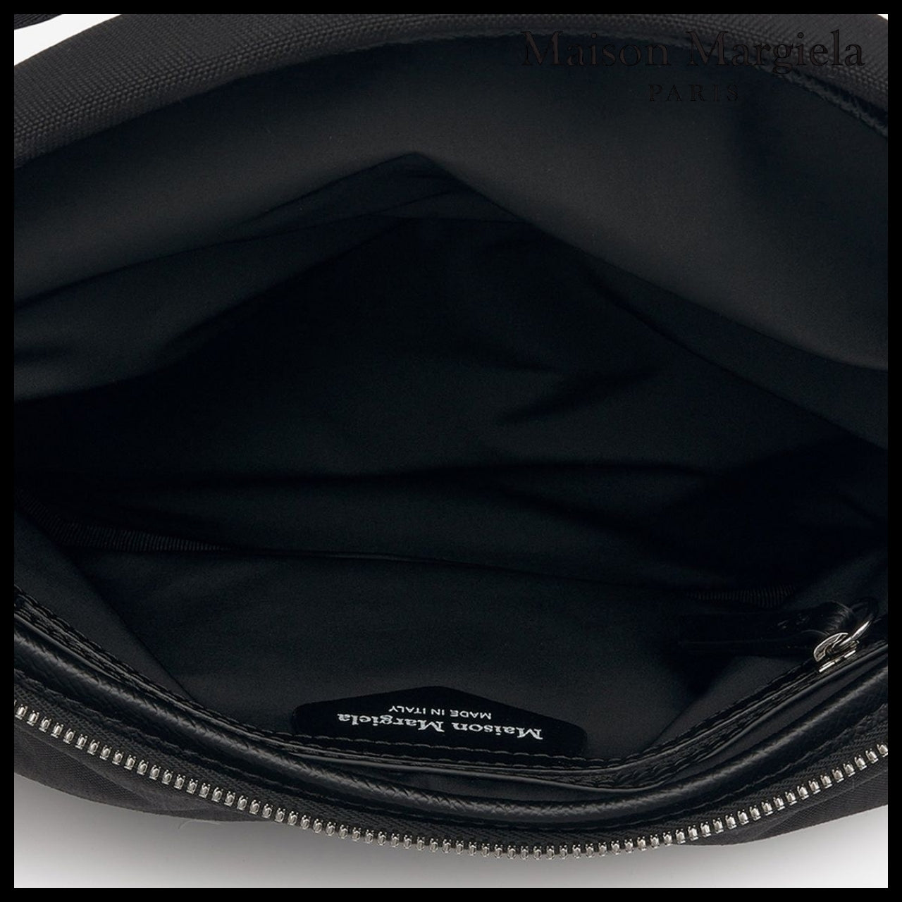 【Maison Margiela】Glam Slam Belt Crossbody Bag - Black