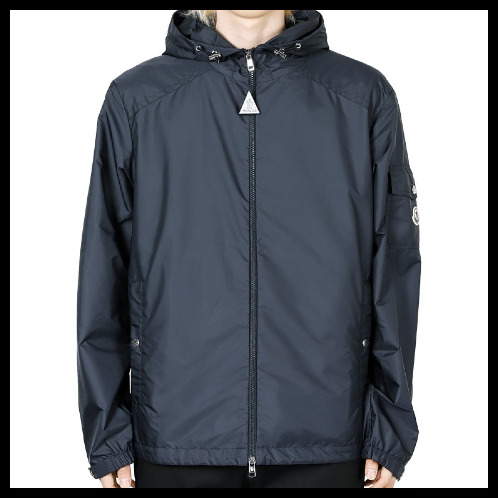 【MONCLER】 Mens Eitache Hood Wind Jacket Navy