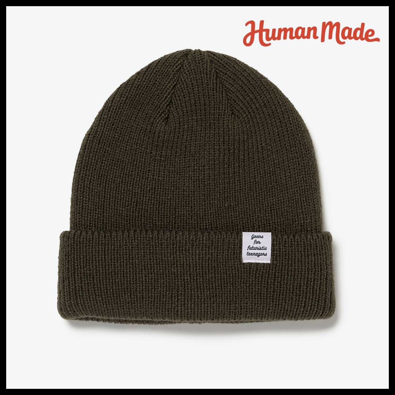 【HUMAN MADE】CLASSIC BEANIE OLIVE DRAB