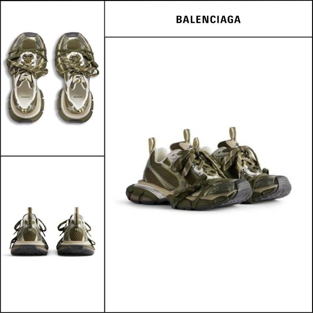 【BALENCIAGA】3XL Sneaker Dark Green Light Beige