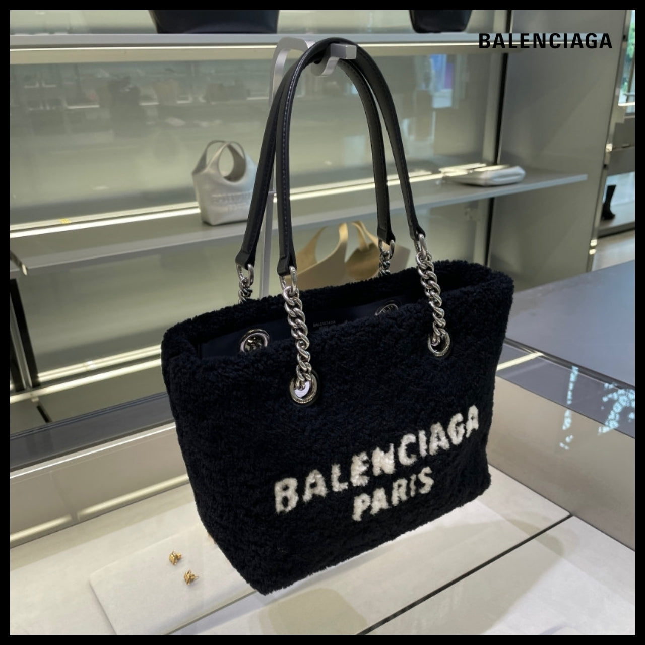 【BALENCIAGA】Duty Free Small Tote Bag Black