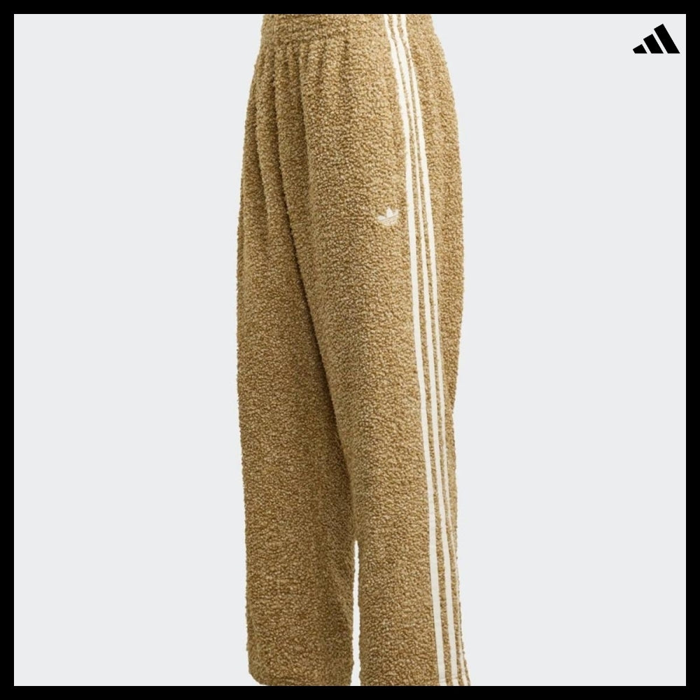 【ADIDAS】Boucle Firebird Brown White Track Pants