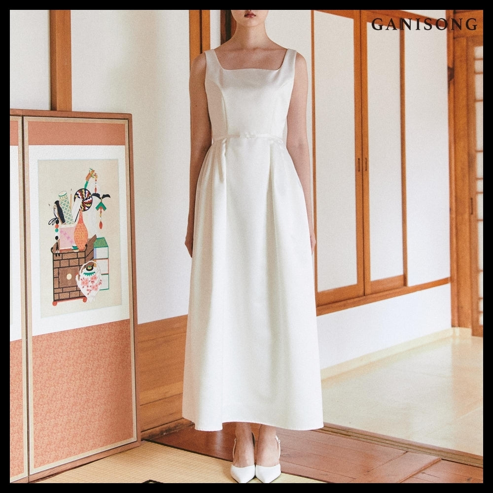 【GANISONG】Bridal Audrey Lady Dress White