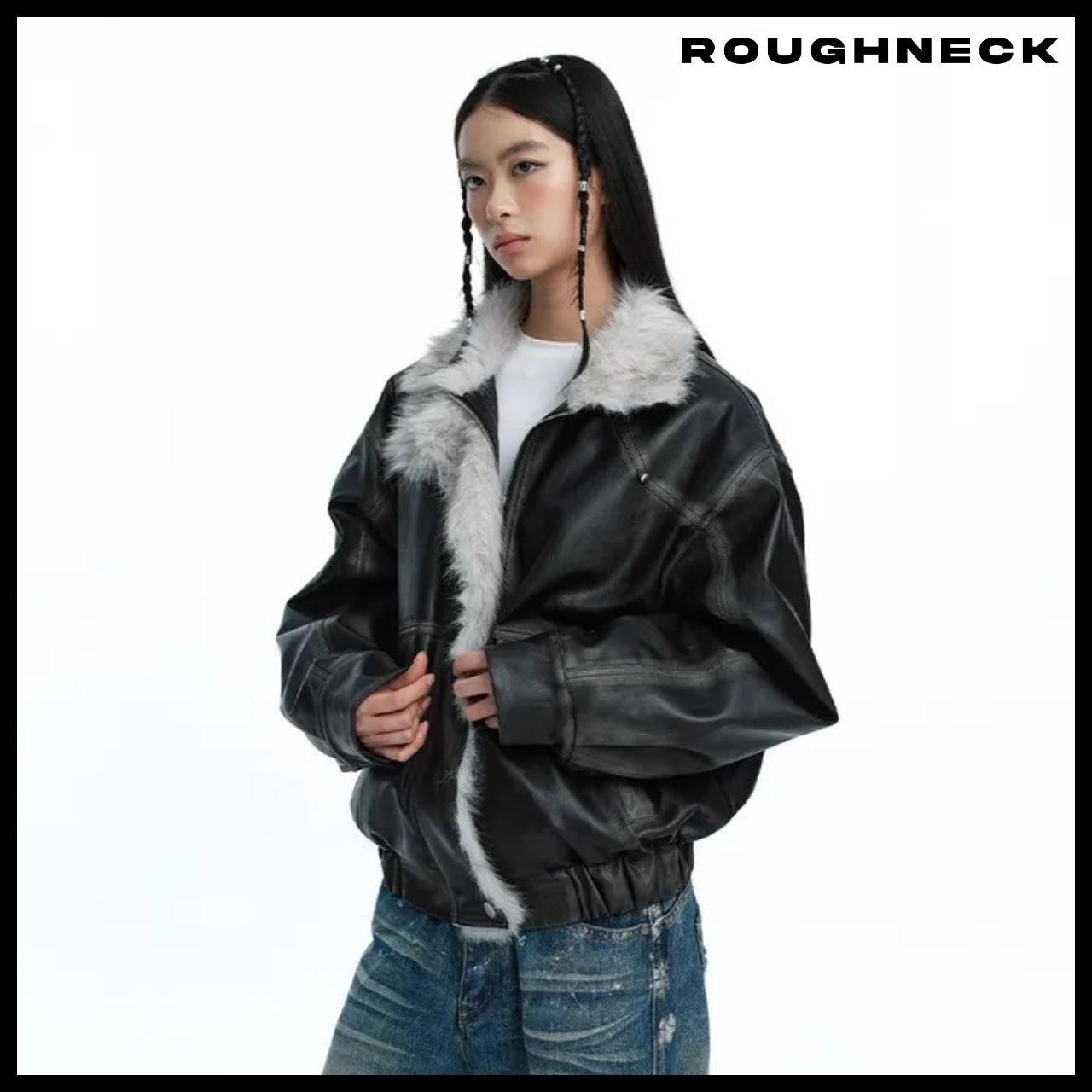 【ROUGHNECK】Washing Leather Mustang Jacket 2 Colors
