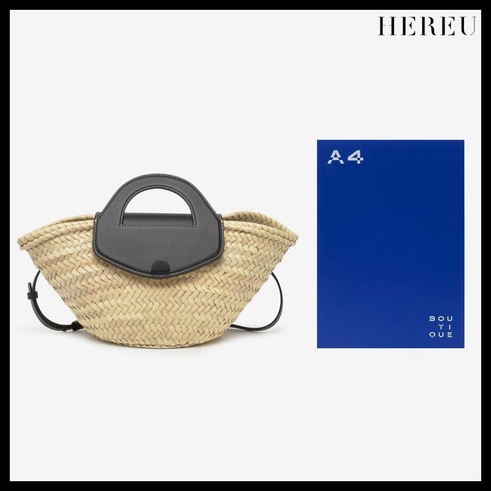 【HEREU】アルケリア トートバッグ ベージュ ブラック