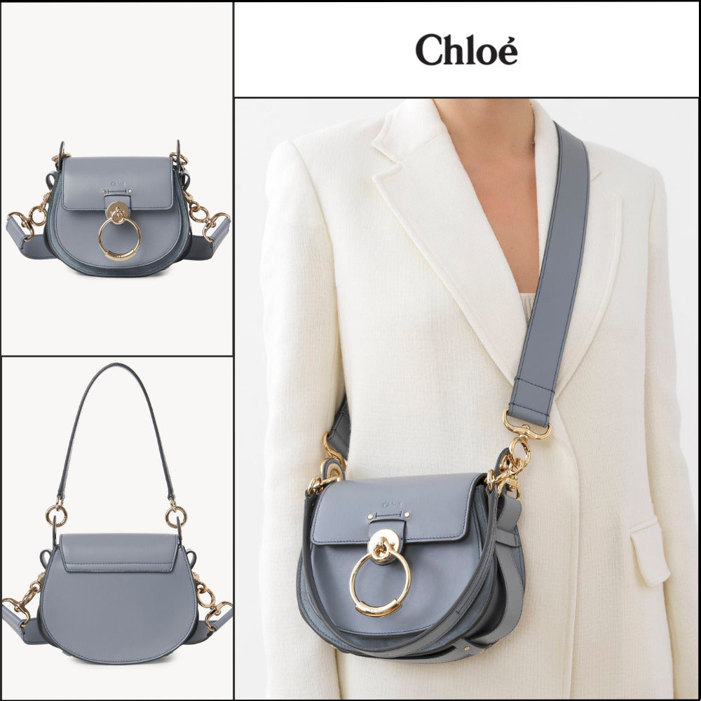【Chloe】Small Tess Bag Storm Blue