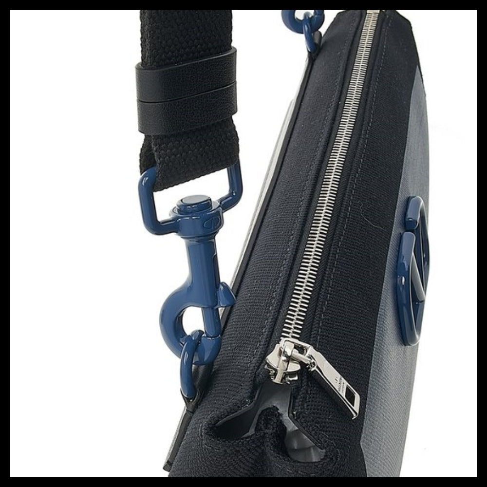 【VALENTINO】V Logo Fabric Shoulder Bag