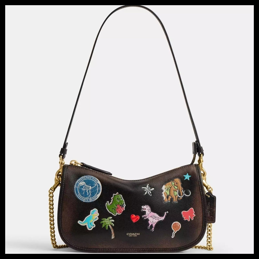 【Coach】Lexy Tenth Birthday Waverly Bag In Loved Leather