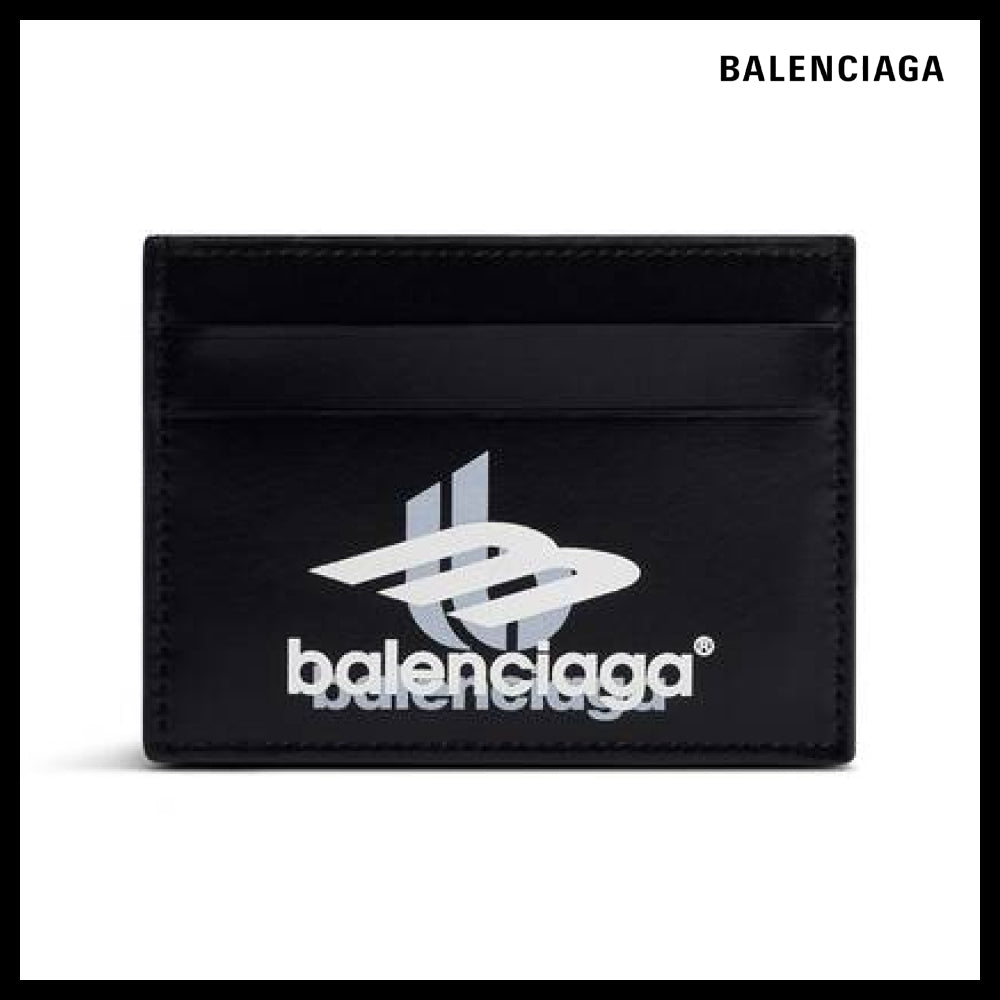 【BALENCIAGA】CASH CARD HOLDER IN BLACK AND WHITE SHINY BOX
