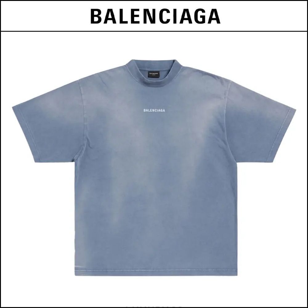 【BALENCIAGA】Back T Shirt Medium Fit In Vintage Jersey