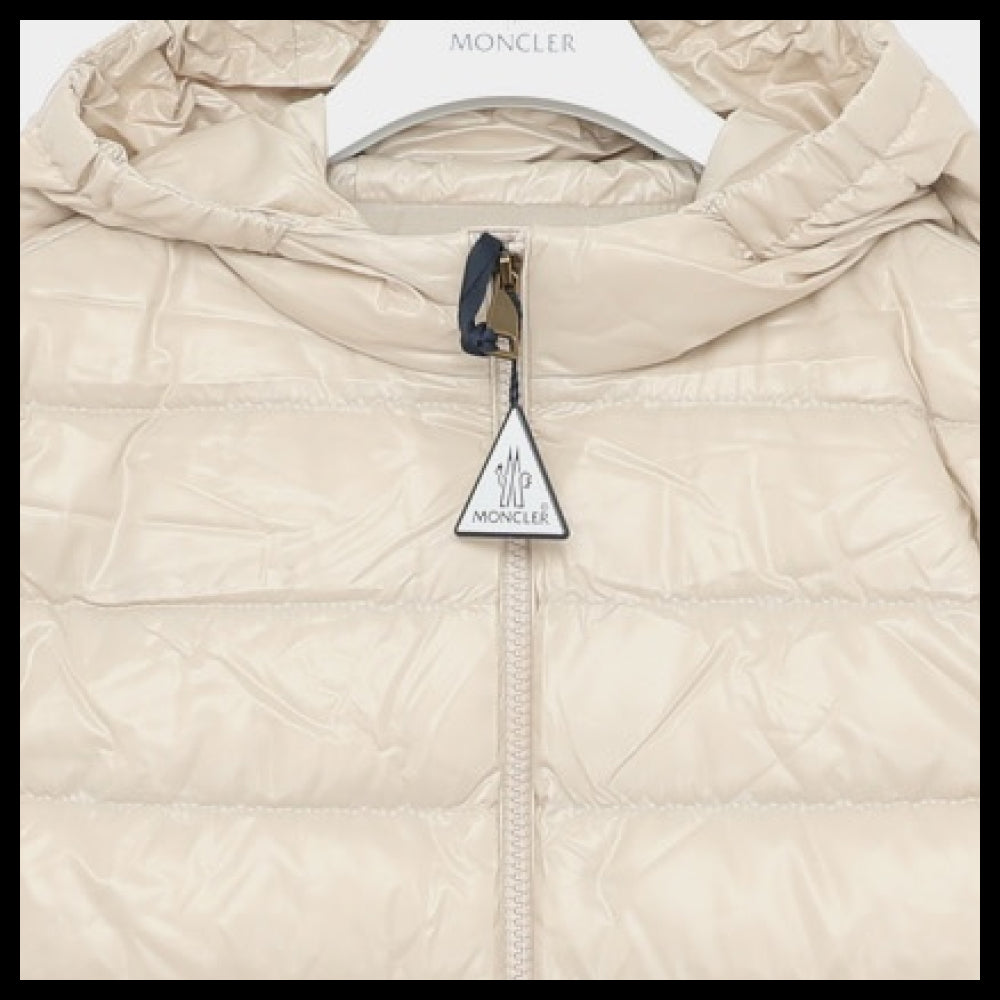 【MONCLER】Patch logo hooded padded girls jacket 597Z8