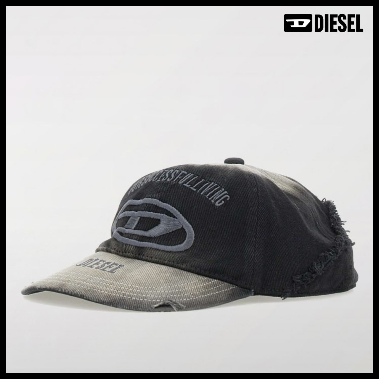 【DIESEL】C-OLTON-BLACK-D Baseball Cap
