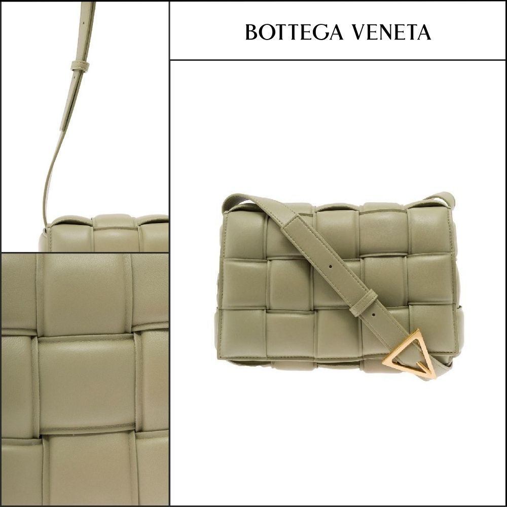 【BOTTEGA VENETA】Padded Leather Cassette Bag Travertine