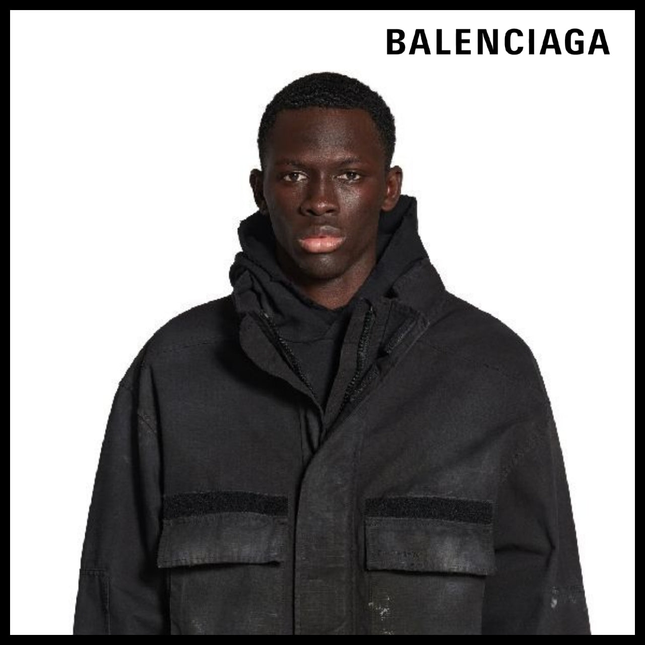 【BALENCIAGA】Double-Front Military Parka