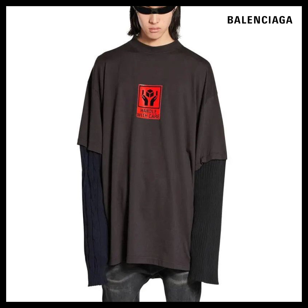 ★Balenciaga アウトレット セール ★With Care Patched Sleeve