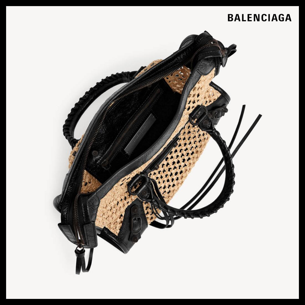 【BALENCIAGA】Le City Bag Small Natural Black