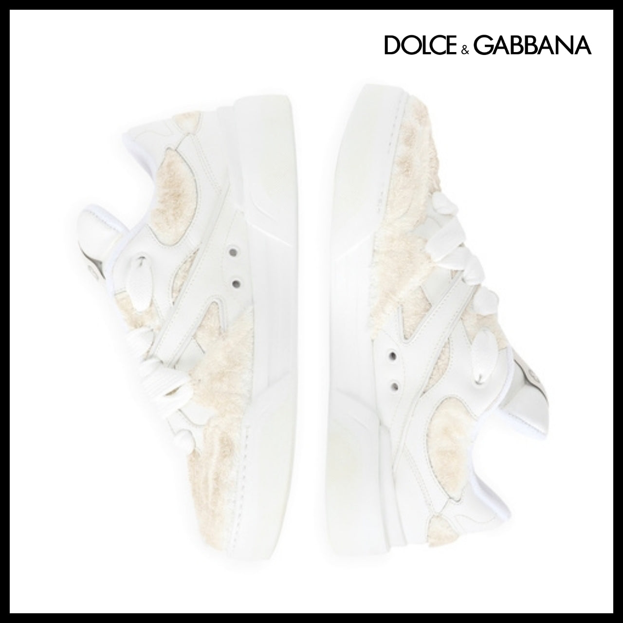 【Dolce & Gabbana】CALFSKIN NEW ROMA SNEAKERS DGVIB3