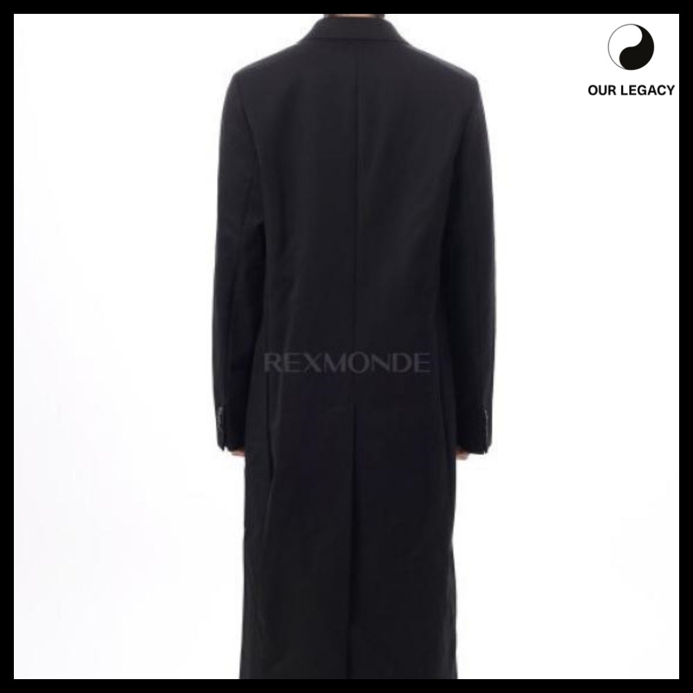 ◆OUR LEGACY◆25FW Robe Overcoat Onyx Black Tech Sateen