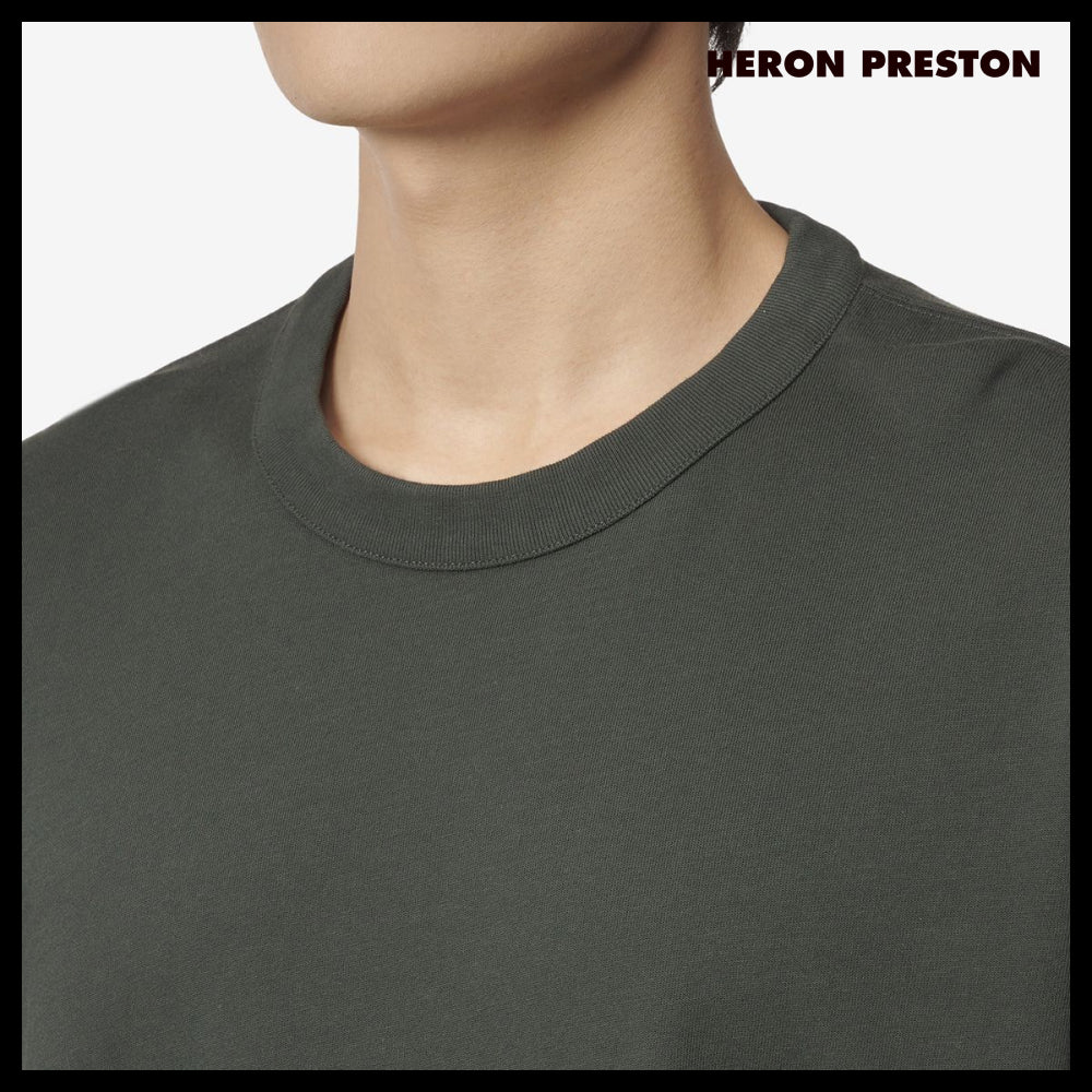 ◆Heron Preston◆ ロゴ パッチ Tシャツ グリーン 人気 売れ筋