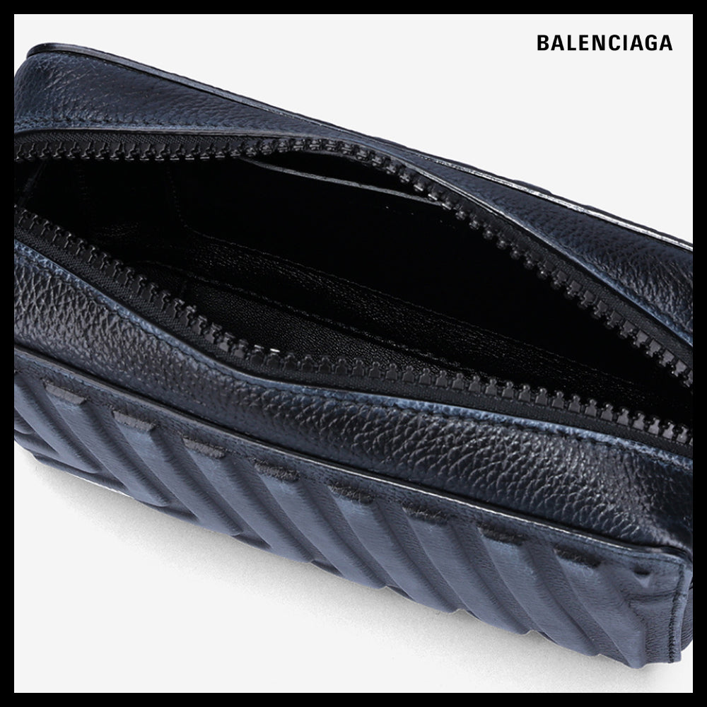 【BALENCIAGA】Car Dirty Effect Shoulder Bag Black