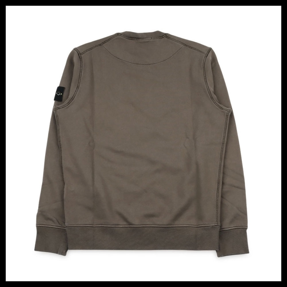 【STONE ISLAND】Wappen Patch Regular Fit Crewneck Sweatshirt