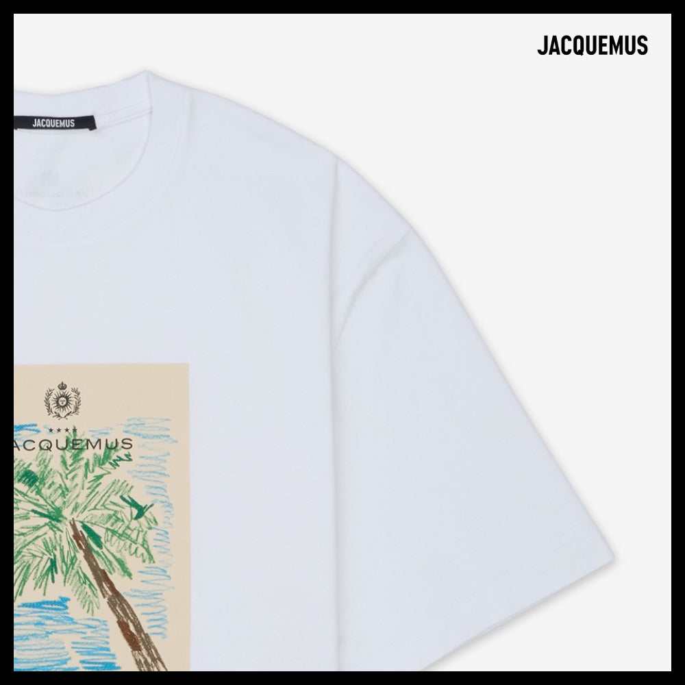 【JACQUEMUS】Marino Graphic Short Sleeve T Shirt White