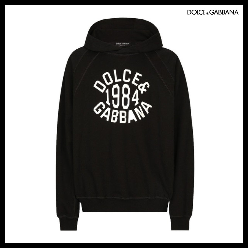 【Dolce & Gabbana】HOODIE WITH DOLCE&GABBANA PRINT