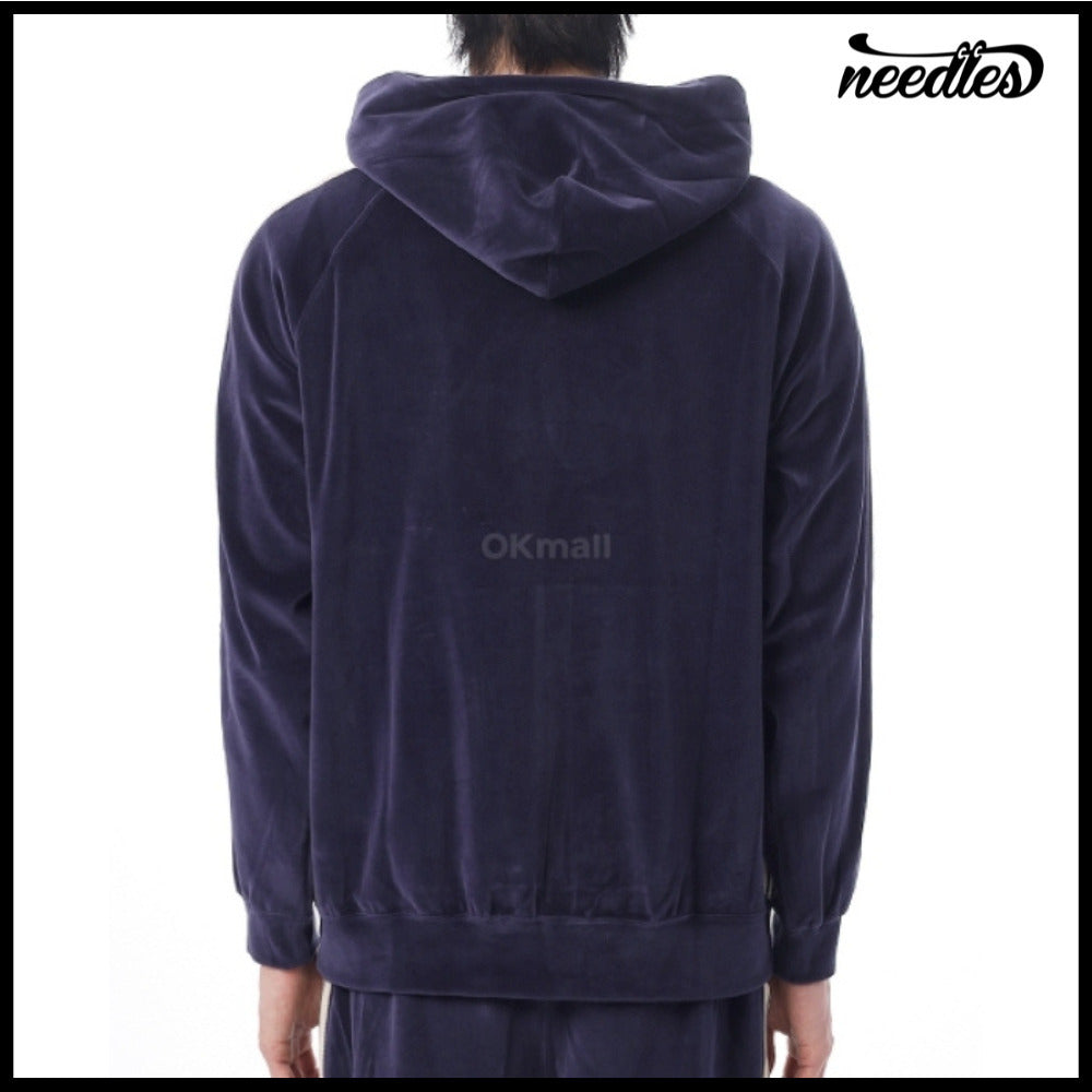 【NEEDLES】 Track Hoody CPE Velour Navy