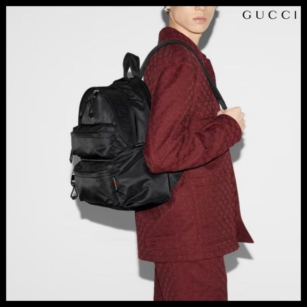 【GUCCI】Logo Medium Backpack