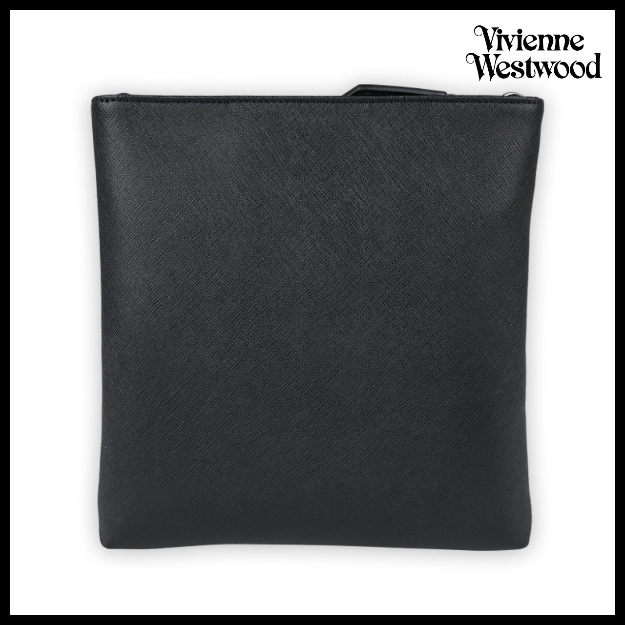 【Vivienne Westwood】Saffiano Plain Crossbody Bag Black