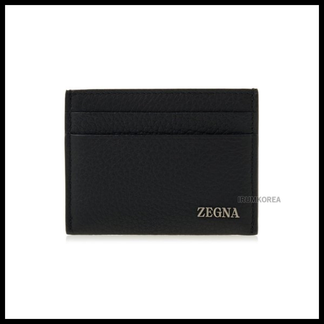 【Zegna】Men's Logo Card Wallet Luxury Classic