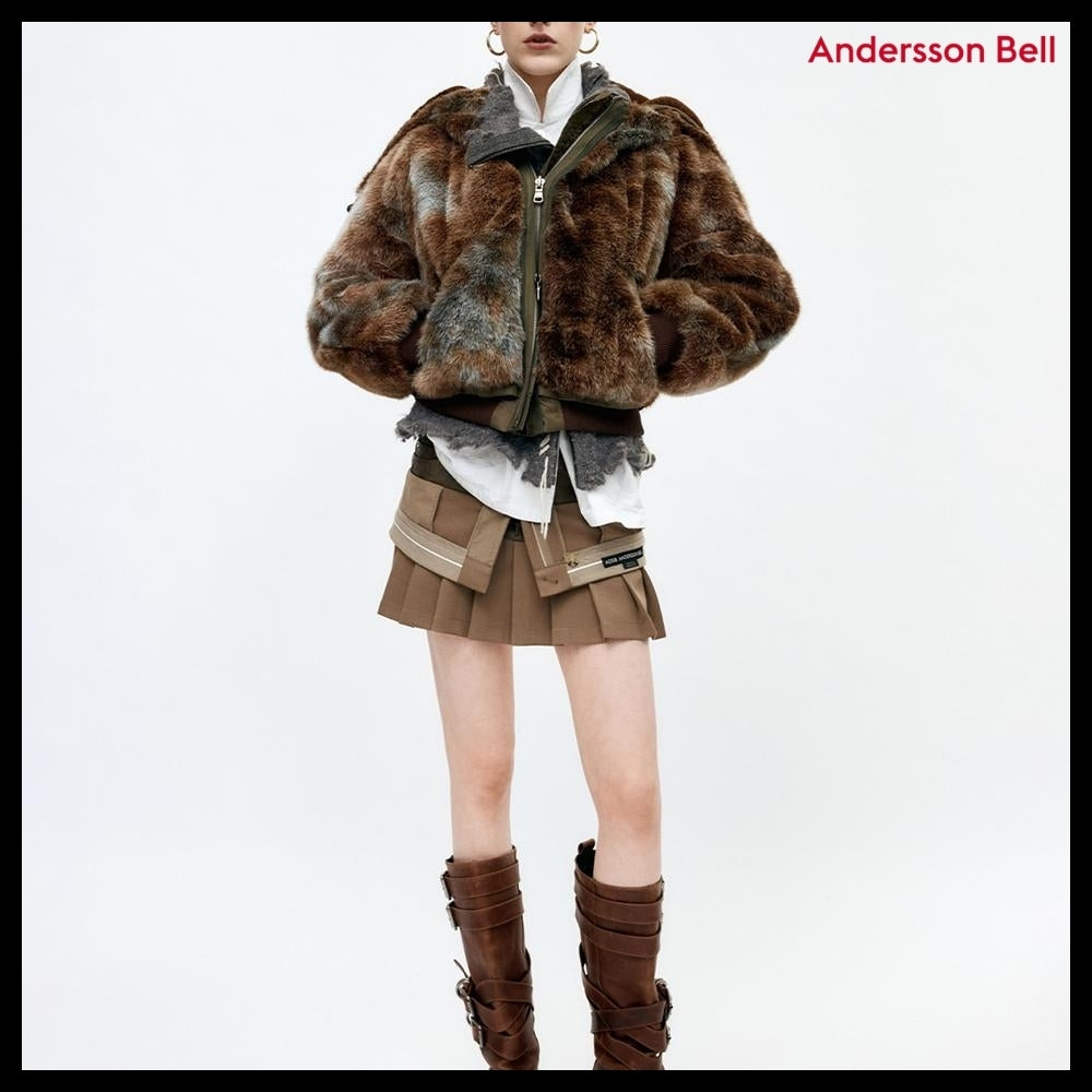 【ANDERSSON BELL】Vanessa Fur N2B Jacket Brown