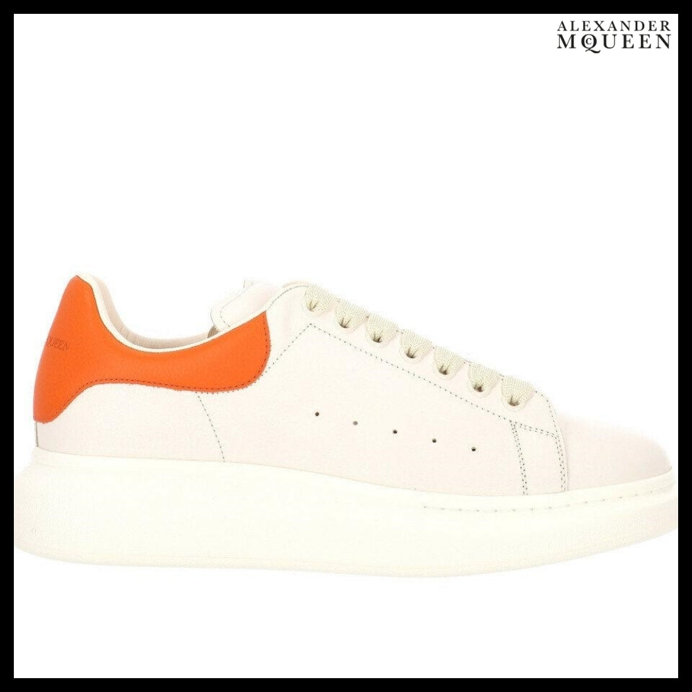 【Alexander Mcqueen】White Leather Sneakers