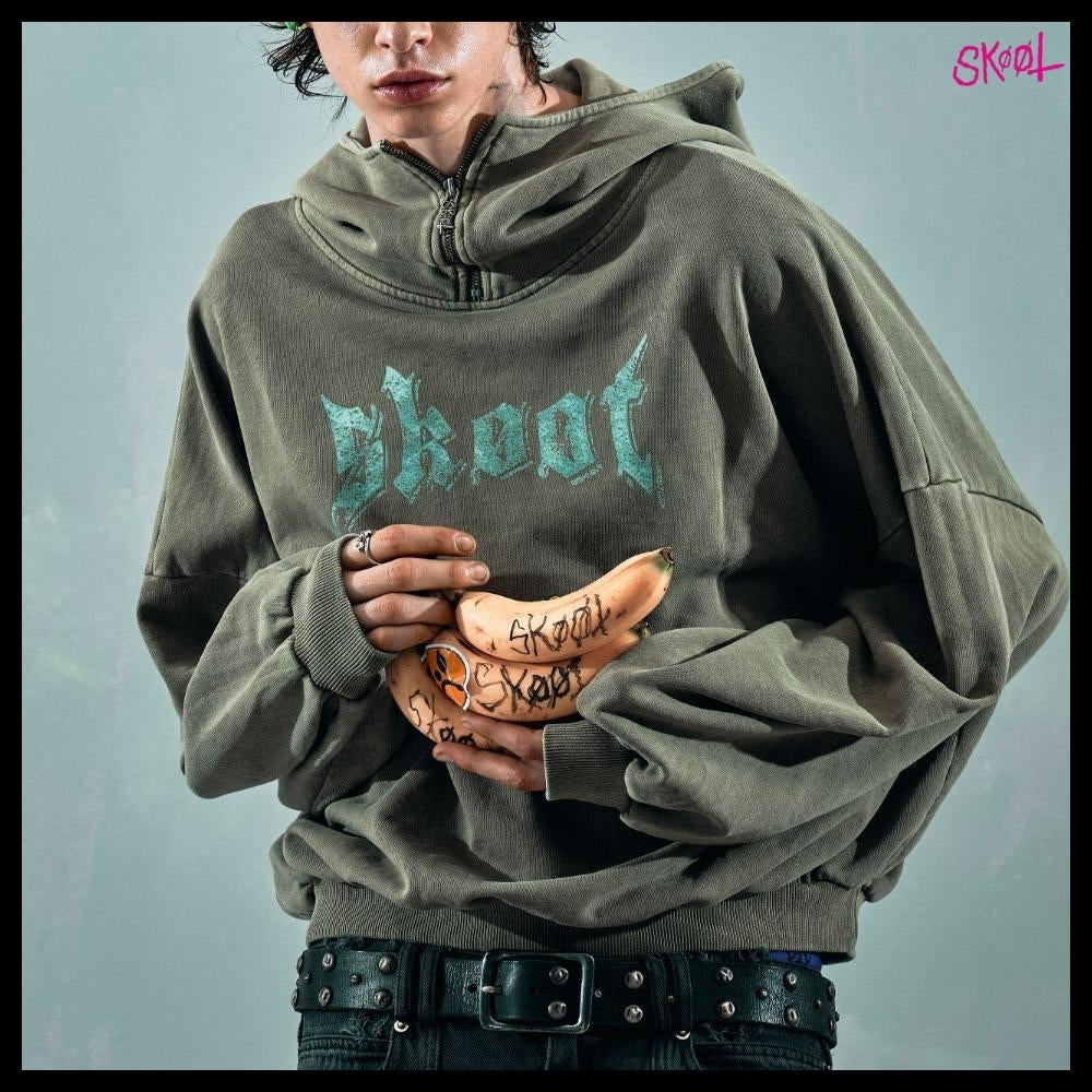 【SKOOT】Skoot Khaki Hoodie