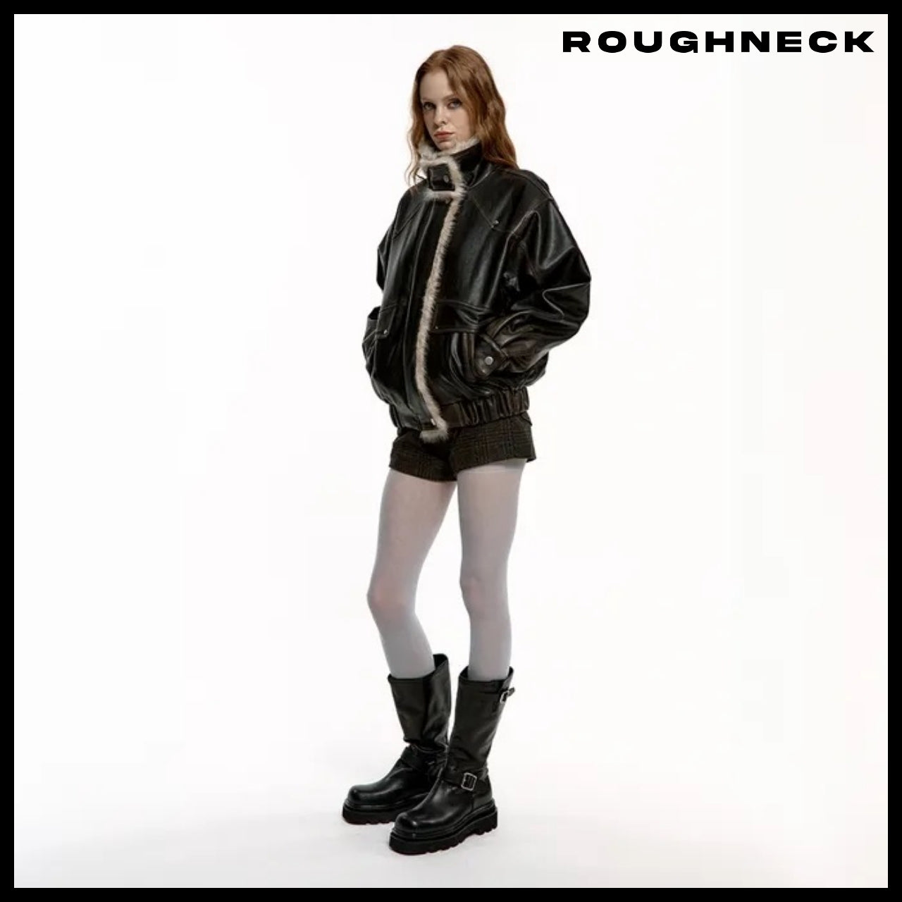 【ROUGHNECK】Washing Leather Mustang Jacket 2 Colors