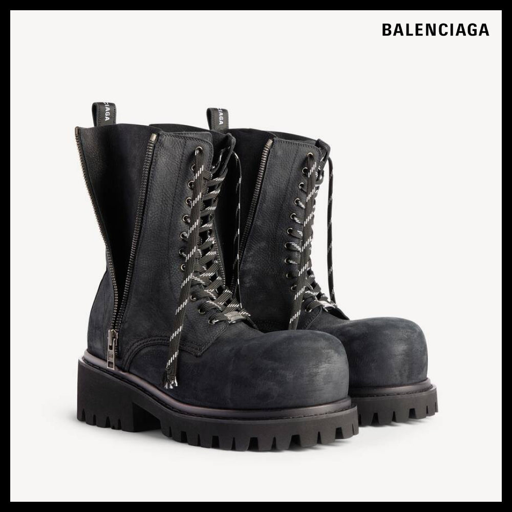 【BALENCIAGA】Stomper Zipper Bootie Black
