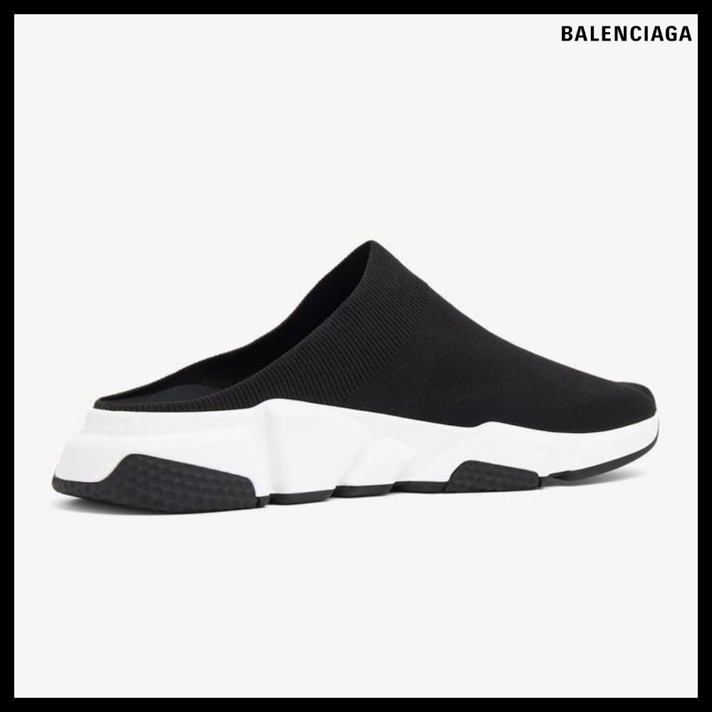 【BALENCIAGA】Speed Recycled Knit Mule White/Black