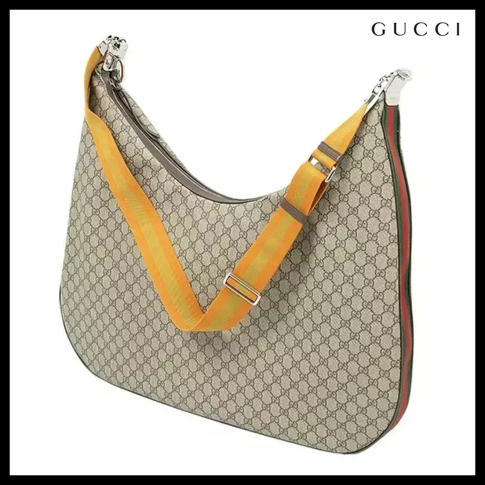 【Gucci】Attache Large Men's Messenger Bag GG Luxury
