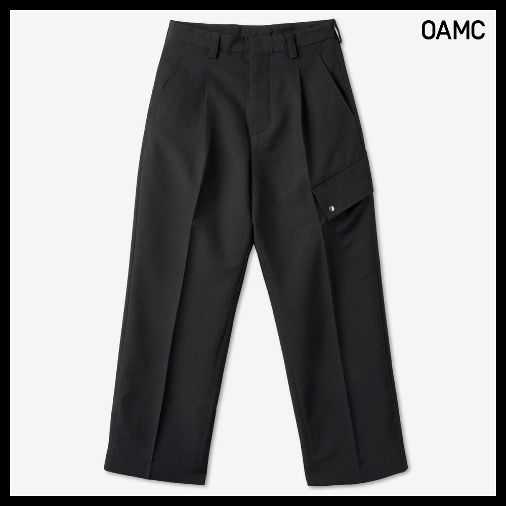 ◆OAMC◆ ストレート コンバイン クロップ パンツ ブラック